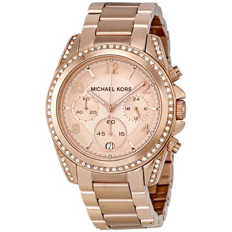 michael kors damenuhr rose 5263|Michael Kors Blair Chronograph Rose Dial Ladies Watch MK5263.